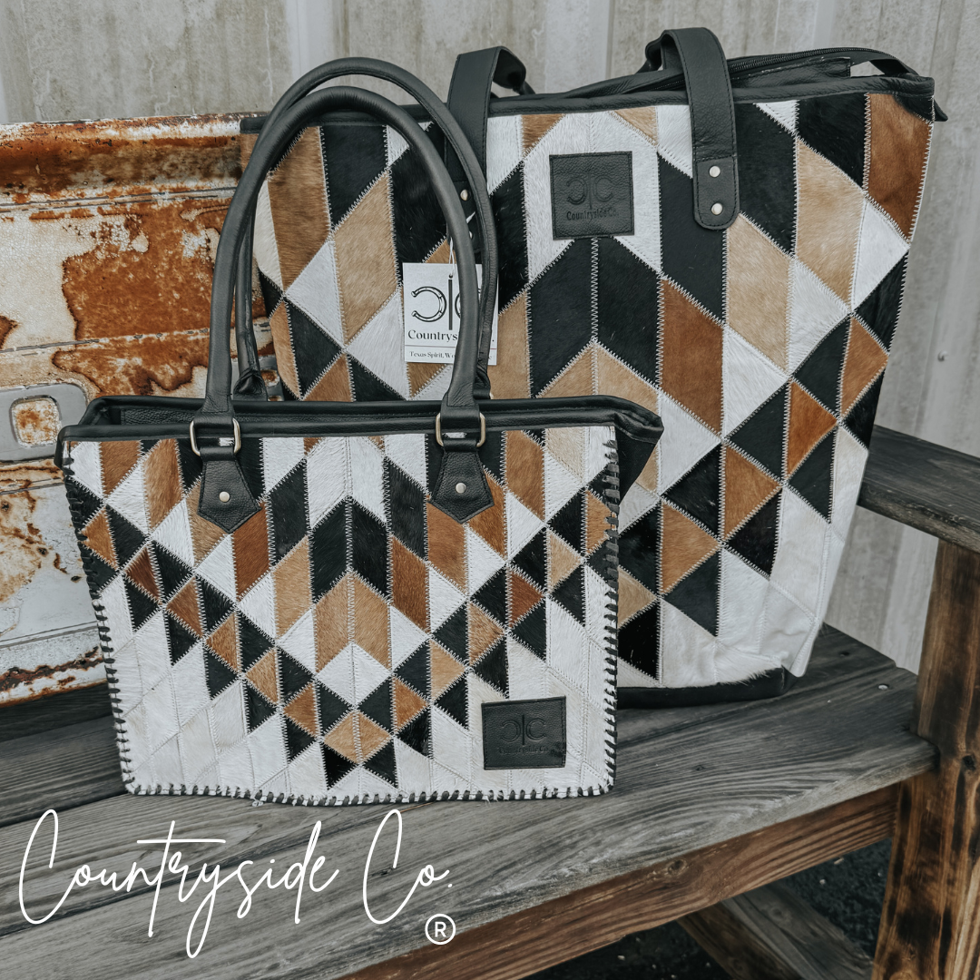 Cora Cowhide Tote, Work Laptop Bag