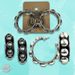 Pink Panache Brands - Western hoop earring: Silver