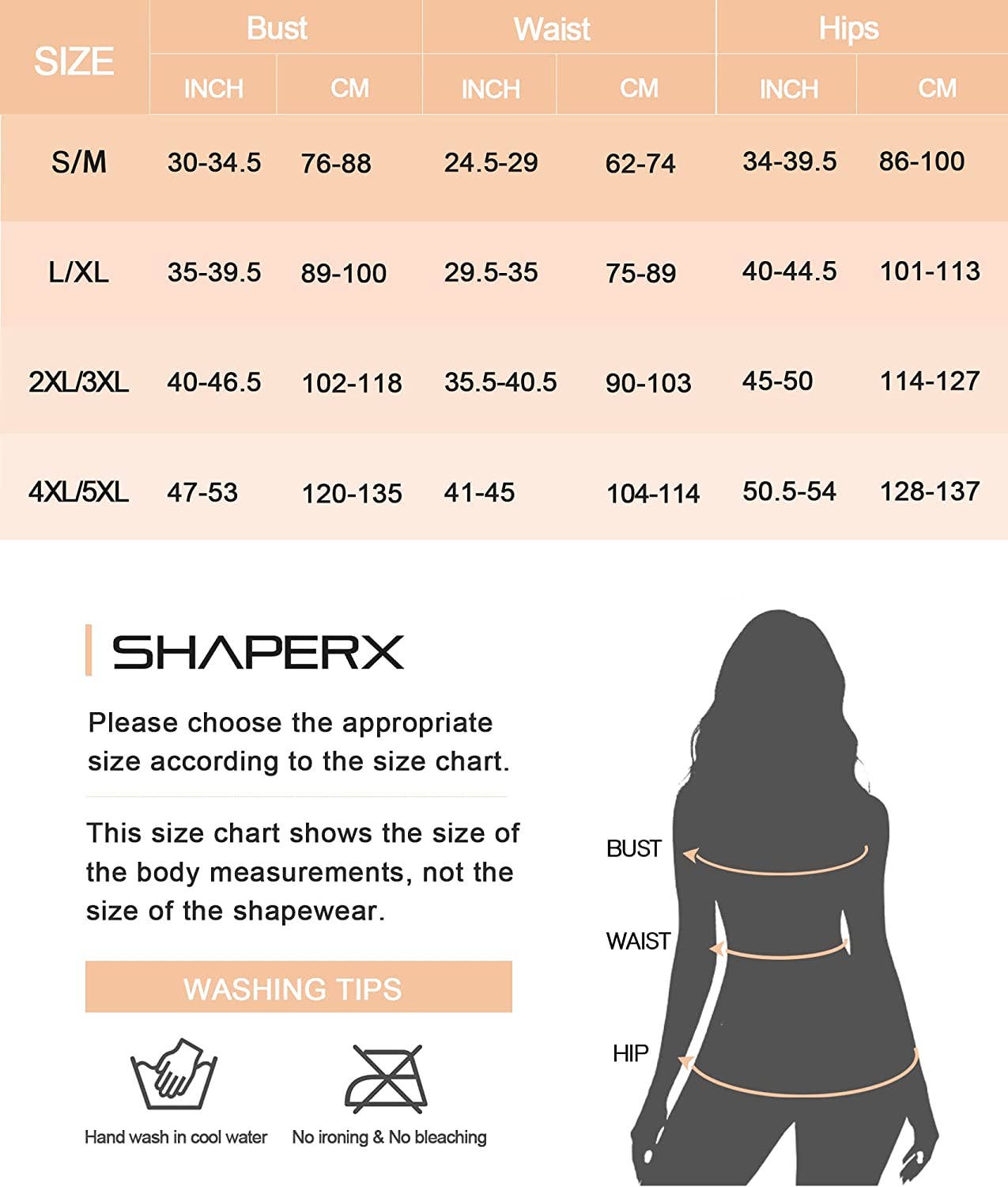 ShaperX Shapewear - SHAPERX Seamless Full Body Tummy Control Bodysuit shapewear: Black / L/XL