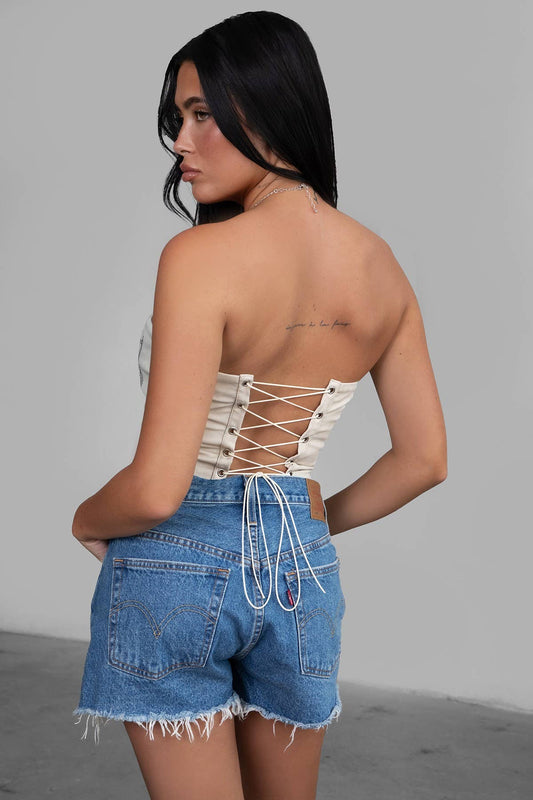 Beckee Embroidered Corset Top
