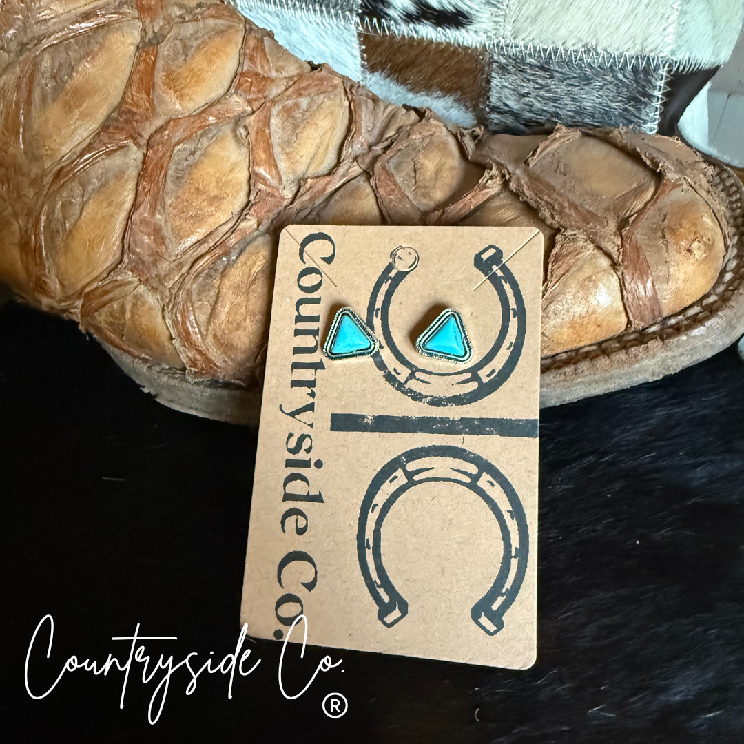 Countryside Co. - Turquoise Stud Earrings