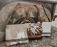 Couture Cowgirl Cowhide Cross Stitched Leather Purse