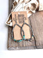 Boho Ranch Shop - Western Navajo Style Pearl Teardrop Hoop Dangle Earrings: Silver