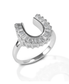 Cowgirl Luxe Baguette Horseshoe Ring