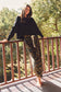 Washed Camo Drawstring Pants