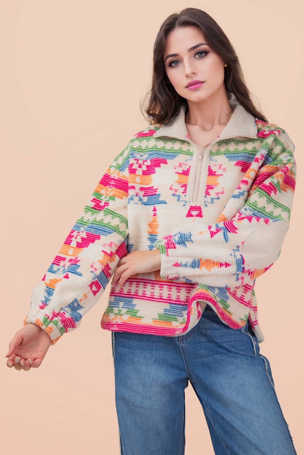 Aztec Fleece Pullover
