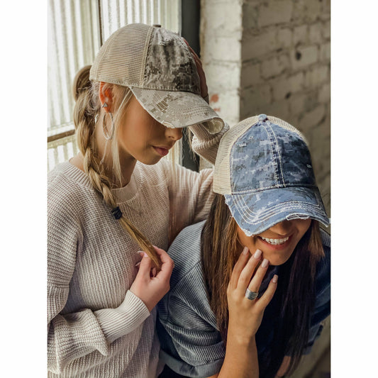 Digital Camouflage Cap Blue