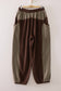 Chocolate Striped Panel Jogger Pants