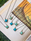 Damon Turquoise Square Necklace