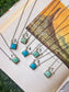 Damon Turquoise Square Necklace