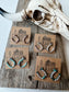 Horseshoe Stud Rhinestone Earrings: CLEAR - AB STONE