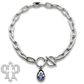 Austrian crystal teardrop chain necklace: Silver