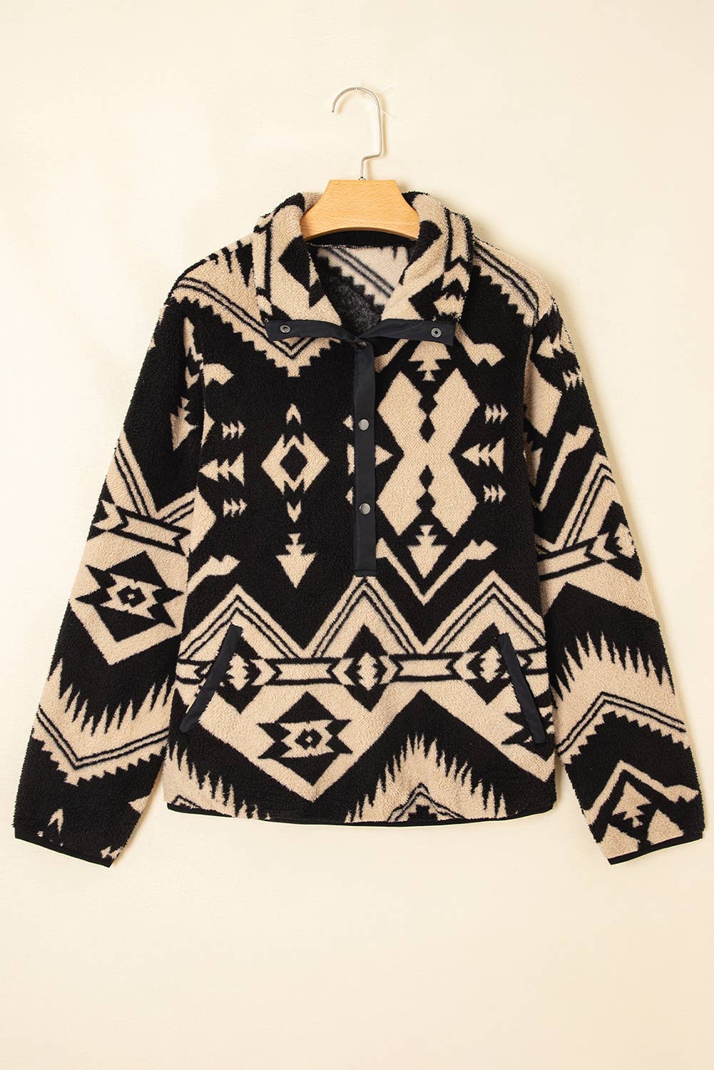 Western Half Zip Plush Sweatshirt