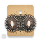 Pink Panache Brands - Southwest oval post earring: White