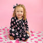 Black/Pink Ghost Bamboo Jammies