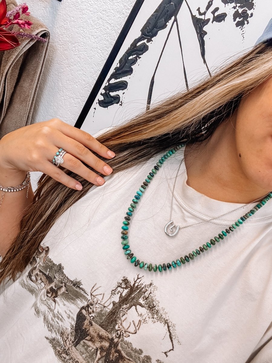 Easy Come, Easy Go 25" Turquoise Necklace