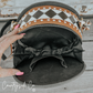 Marfa Leather Checkered Canteen Purse