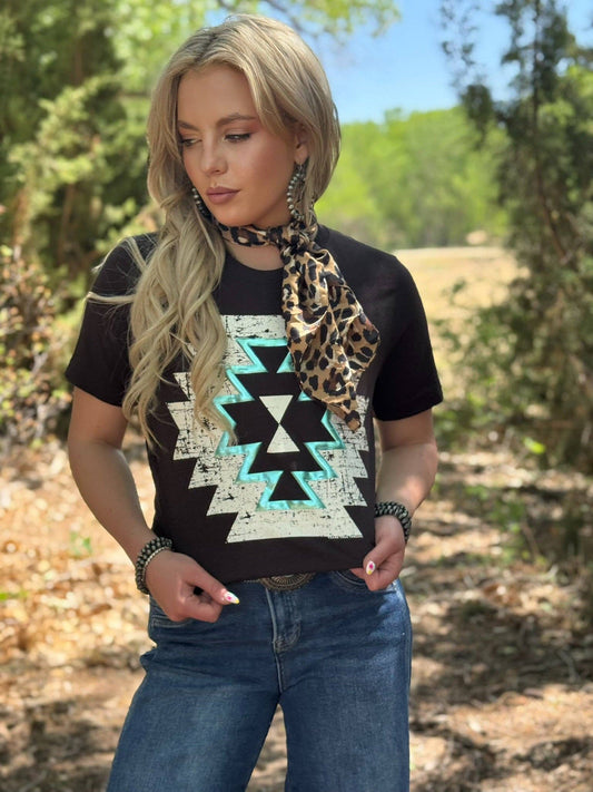Emmy Aztec Tee: Espresso