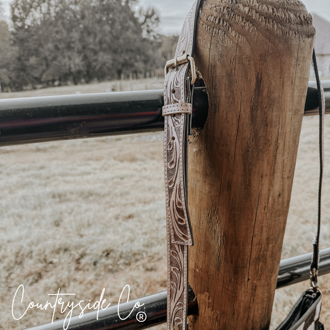 Countryside Co. - Rodeo Square Cowhide Checkered Purse