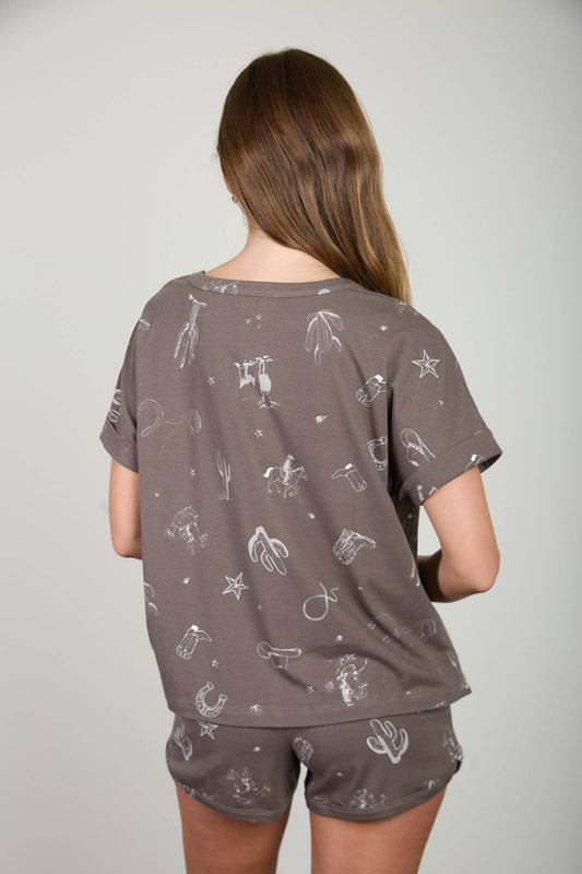 WESTERN PRINT T-SHIRT