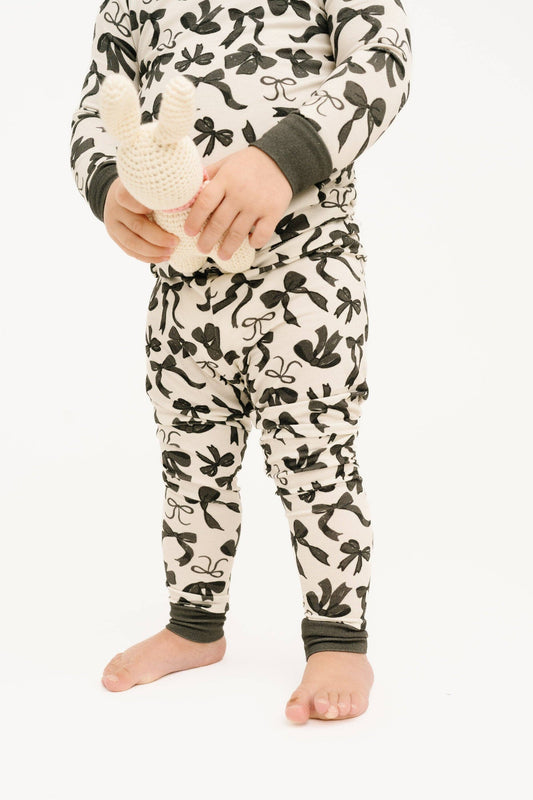 Monochrome Bows Bamboo Set