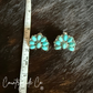 Countryside Co. - Small Turquoise Squash Blossom Earrings