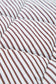 PRETTY BASH - Stripe Contrast Trim Snap Button Collared Vest: Brown Stripe / M