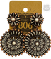 Pink Panache Brands - Southwest round earring: White