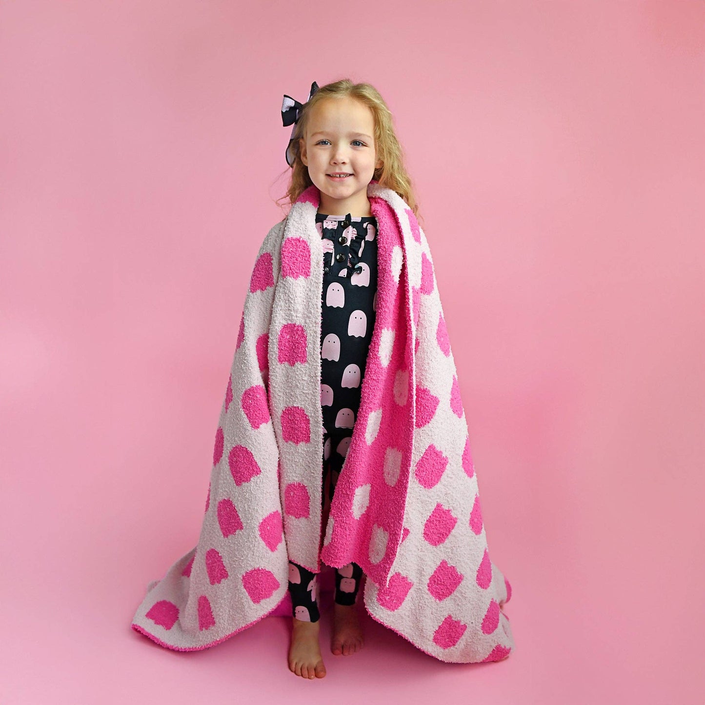 Black/Pink Ghost Bamboo Jammies