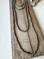Faux Navajo Bead Necklace 36”