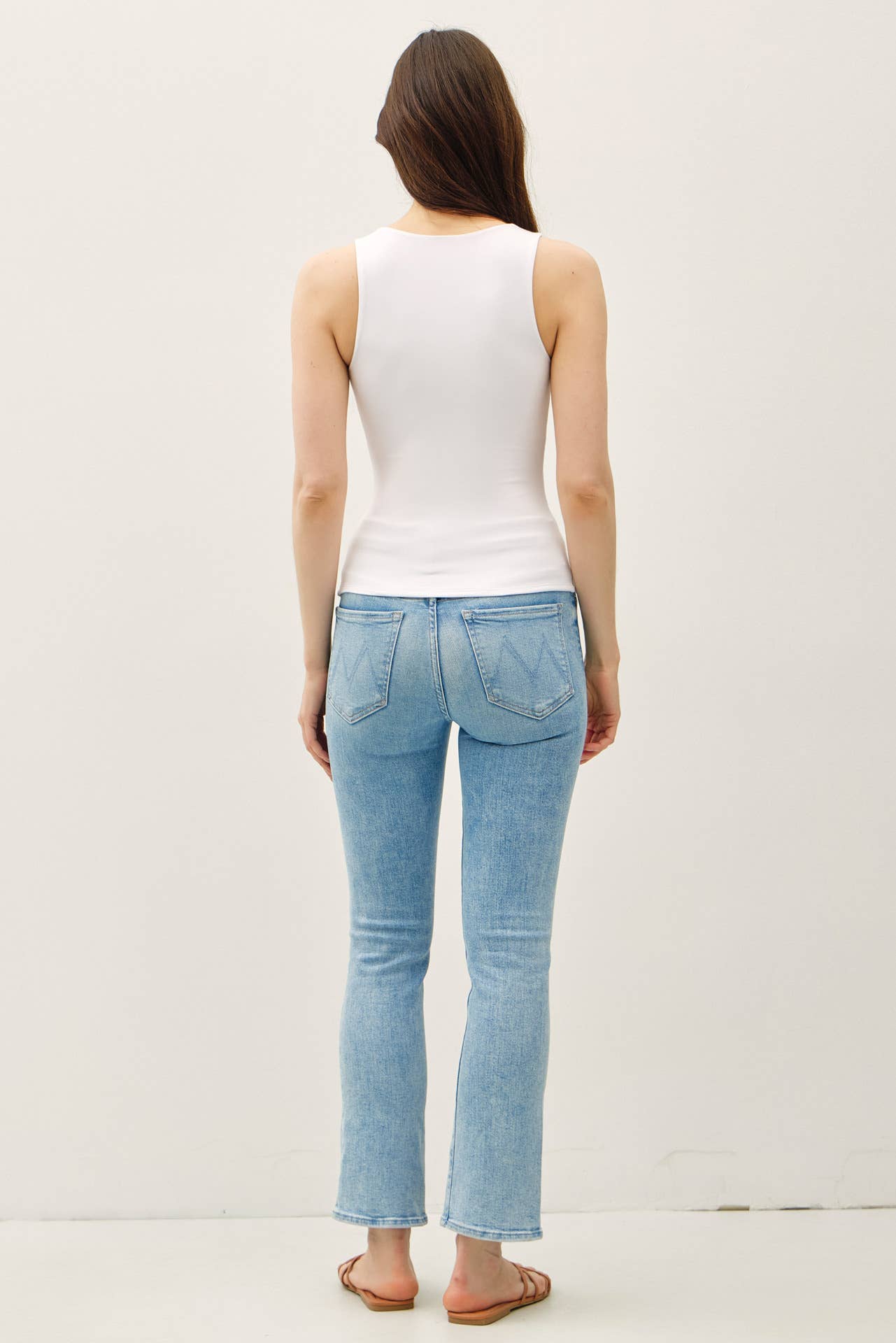 Be Cool - Restock[SOFT CORE] DOUBLE LINED BASIC SQUARE NECK TANK : OFF WHITE / M