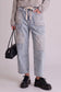 VERY J - VJP90097-VERY JEAN Patch Detail Washed Denim Barrel Jeans: LT INDIGO / 27-28-29-30-31/1-2-2-2-1