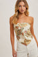 Bluivy - PAISLEY SATIN BANDANA TUBE TOP: VANILLA / S