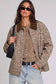 VERY J - NJ90491-Western Animal Print Jacket: MOCHA BAMBI / S-M-L/2-2-2