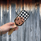 Countryside Co. - Checkered Tooled Leather Hair Brush