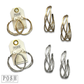 Pink Panache Brands - Cage wire hoop earring, last call: Silver