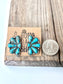 Squash Blossom - Stone Stud Earrings: PINK