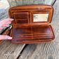 Laney Tooled Leather Wallet Wristlet