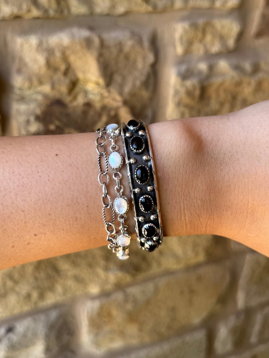 Hallsville Black Onyx Cuff Bracelet
