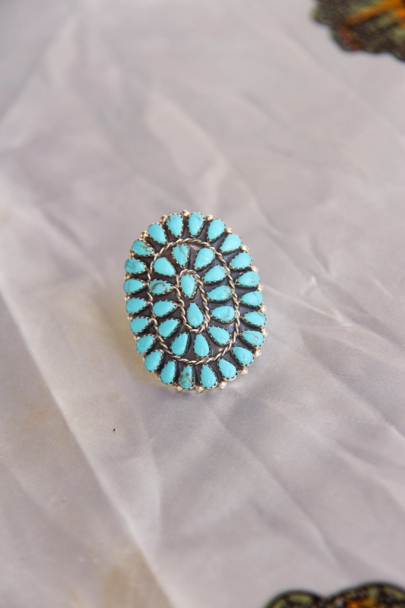Meadow Turquoise Cluster Ring