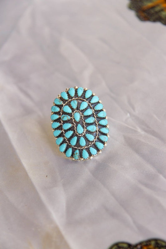 Meadow Turquoise Cluster Ring