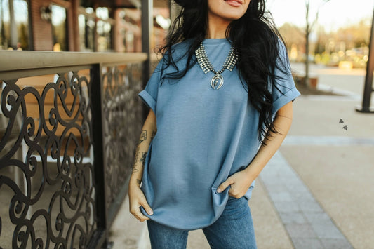 Cloud Basic Mom Cuff *Denim