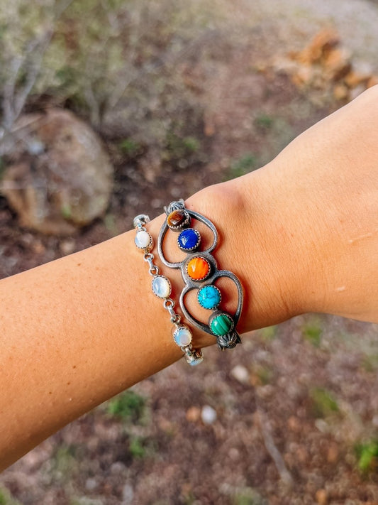 Newbern Multi-Stone Cuff Bracelet