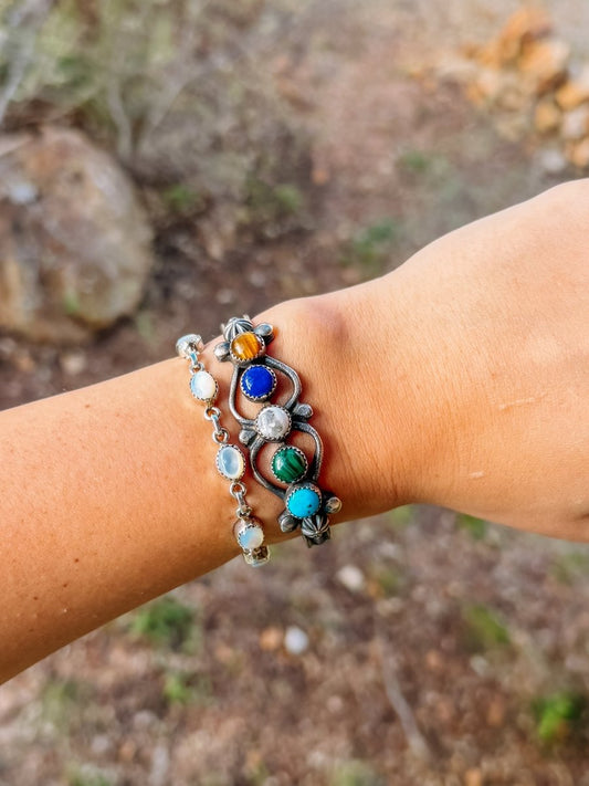 Newbern Multi-Stone Cuff Bracelet