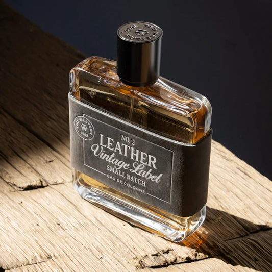 No. 2 Leather Vintage Label Small Batch Cologne