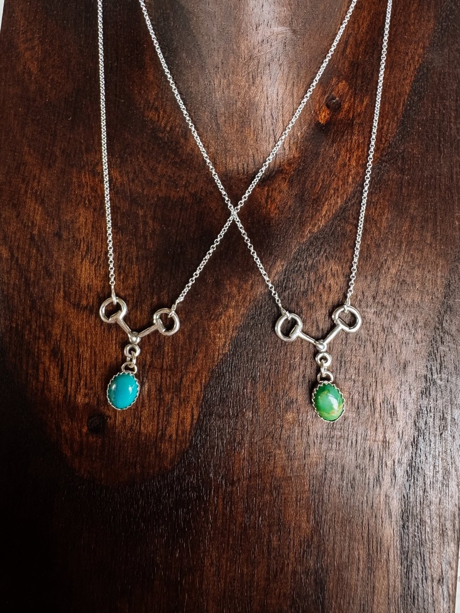 Poteet Snaffle Bit Turquoise Necklace