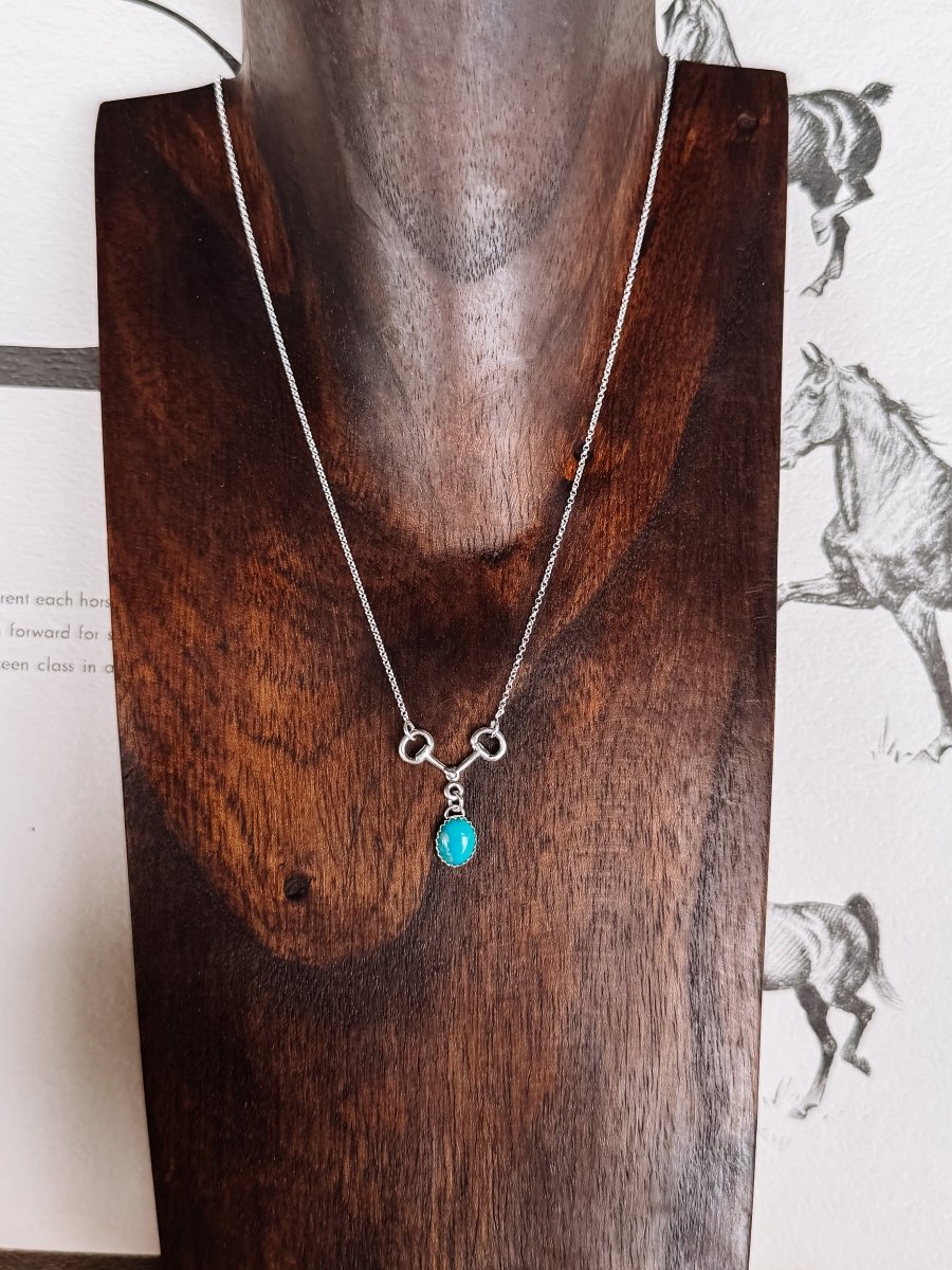 Poteet Snaffle Bit Turquoise Necklace