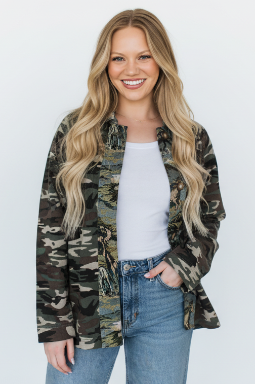 Camo Tie Jacket