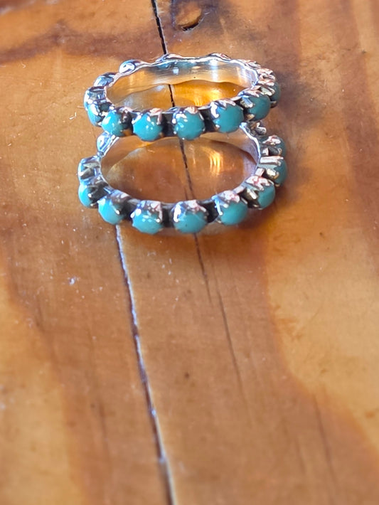 Turquoise Multi Stone Ring - Size 8 T5173