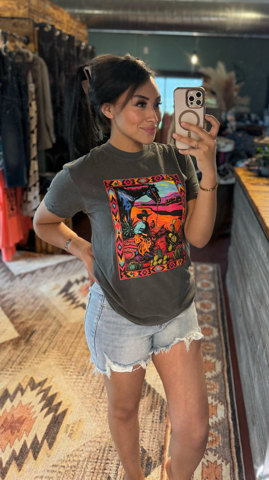 Neon Desert Drifter Tee